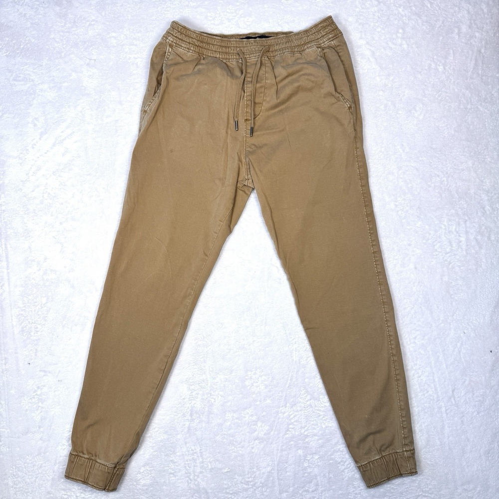 Hollister Skinny Jogger Pants Men's Small Tan Advanced Stretch